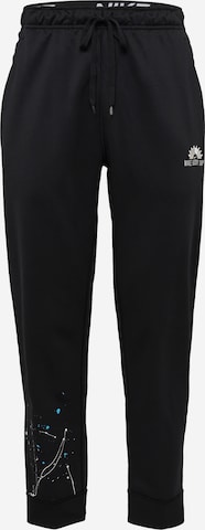 NIKE Tapered Sportbroek in Zwart: voorkant