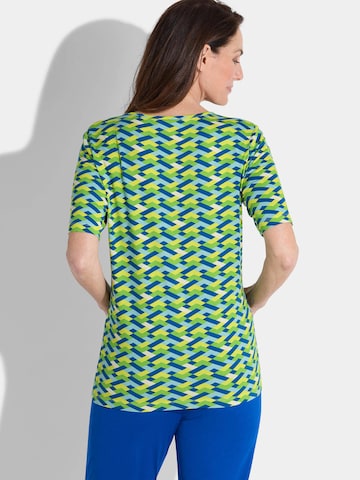 Goldner Shirt in Grün