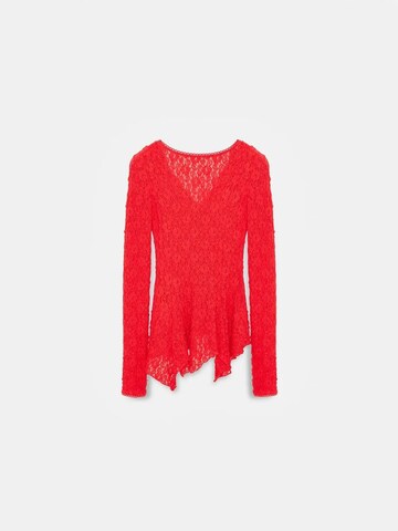 Dilvin Knit cardigan in Red