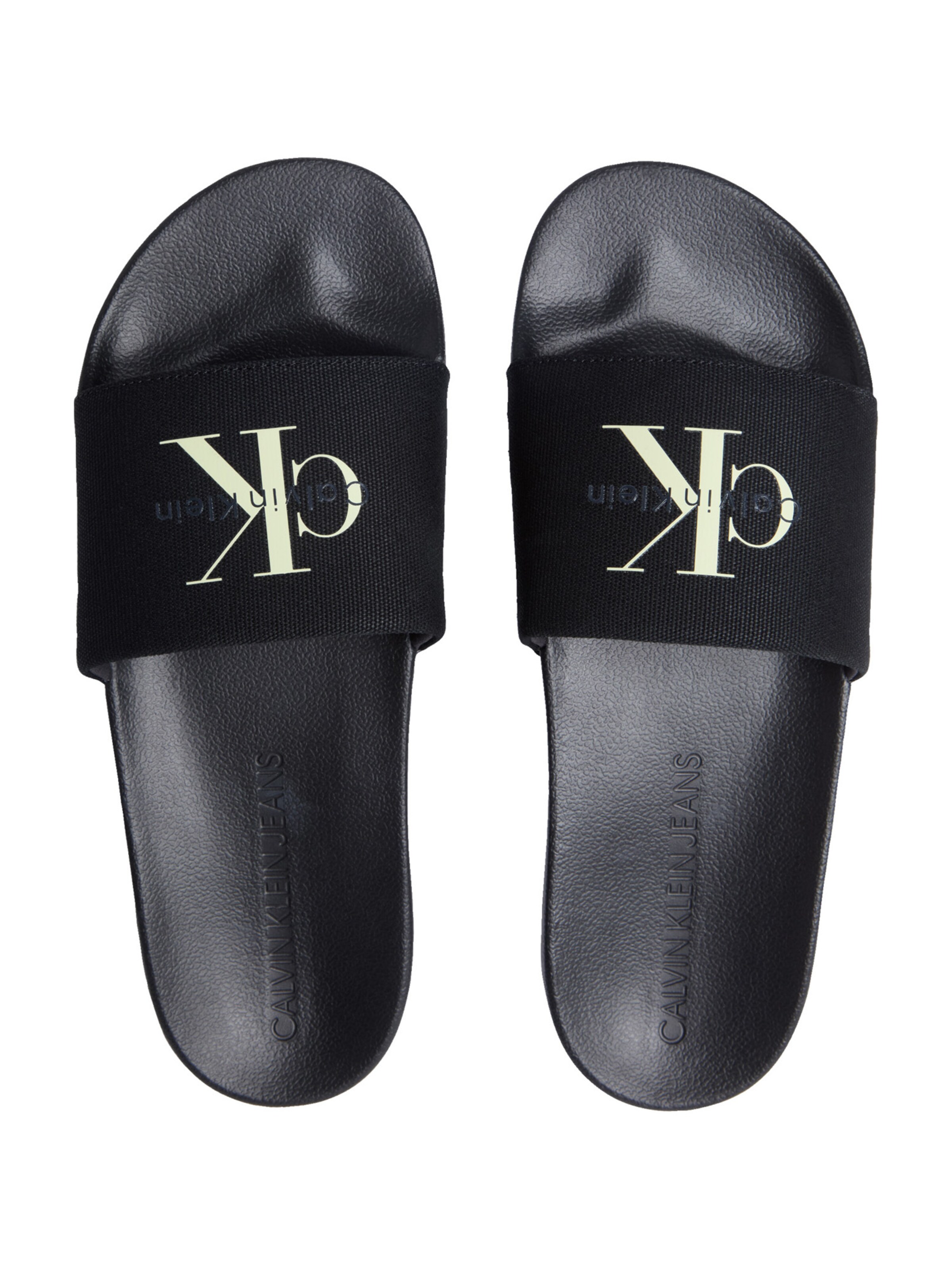 Calvin Klein Šľapky - Čierna