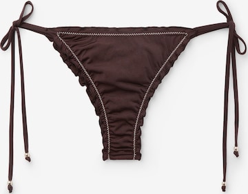 CALZEDONIA Bikini Bottoms 'Classic Doll' in Brown: front