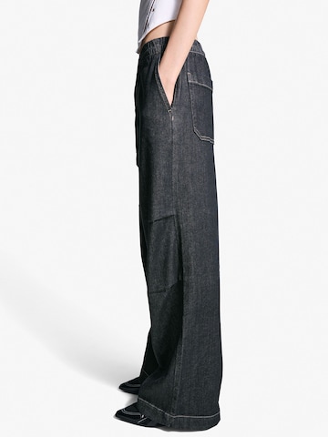 Bershka Wide leg Jeans in Blue