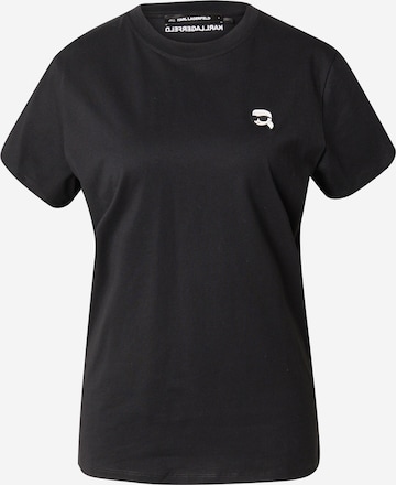Karl Lagerfeld - Camiseta 'Ikonik 2.0' en negro: frente