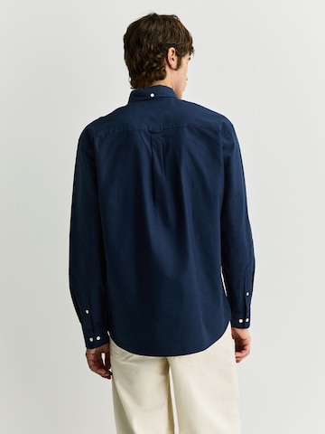 Next Regular fit Button Up Shirt in Blue