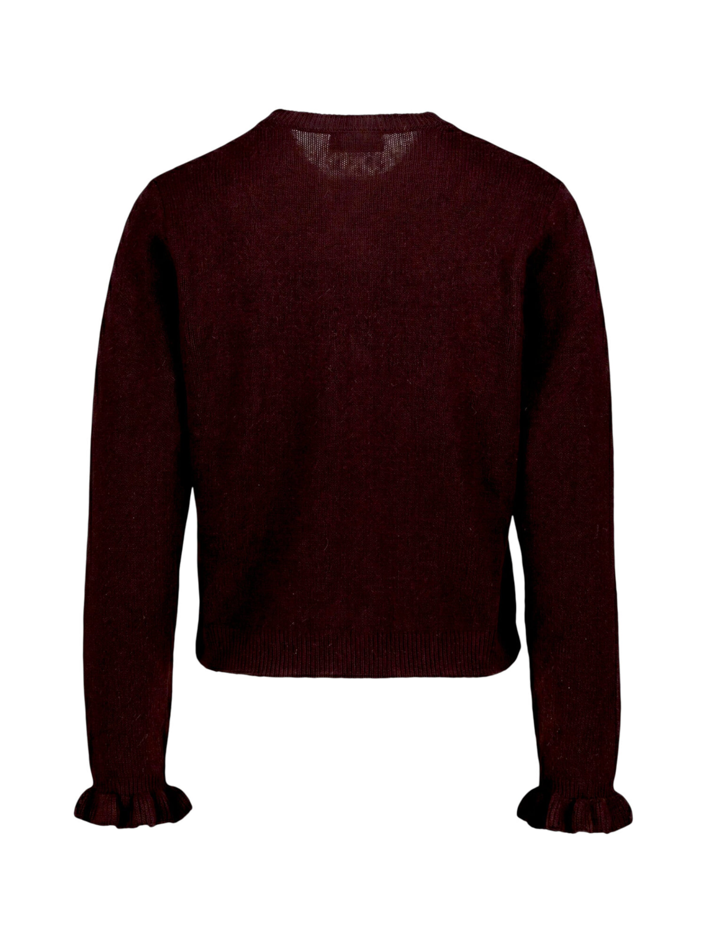 zero Gebreid vest in Bruin
