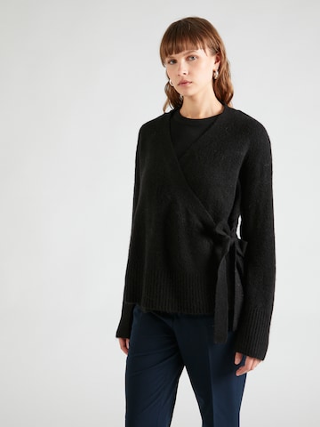 MSCH COPENHAGEN Knit Cardigan 'Ebonee Zenie' in Black: front