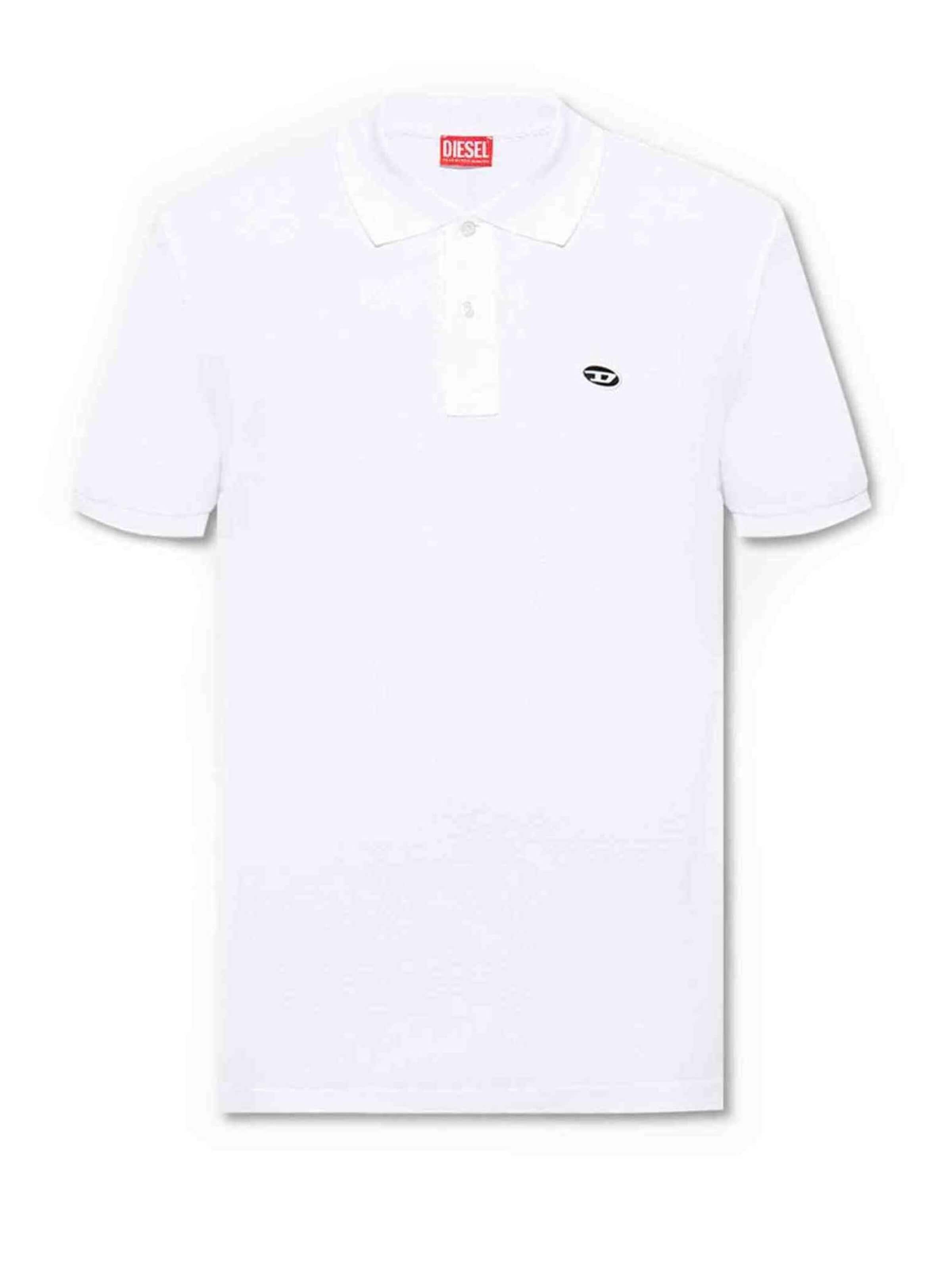 DIESEL Shirt 'T-SMITH-DOVAL-PJ' in Wit: voorkant
