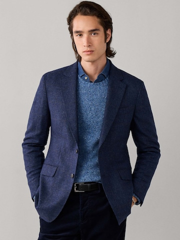 Hackett London Regular Fit Sakko in Blau: Vorderseite