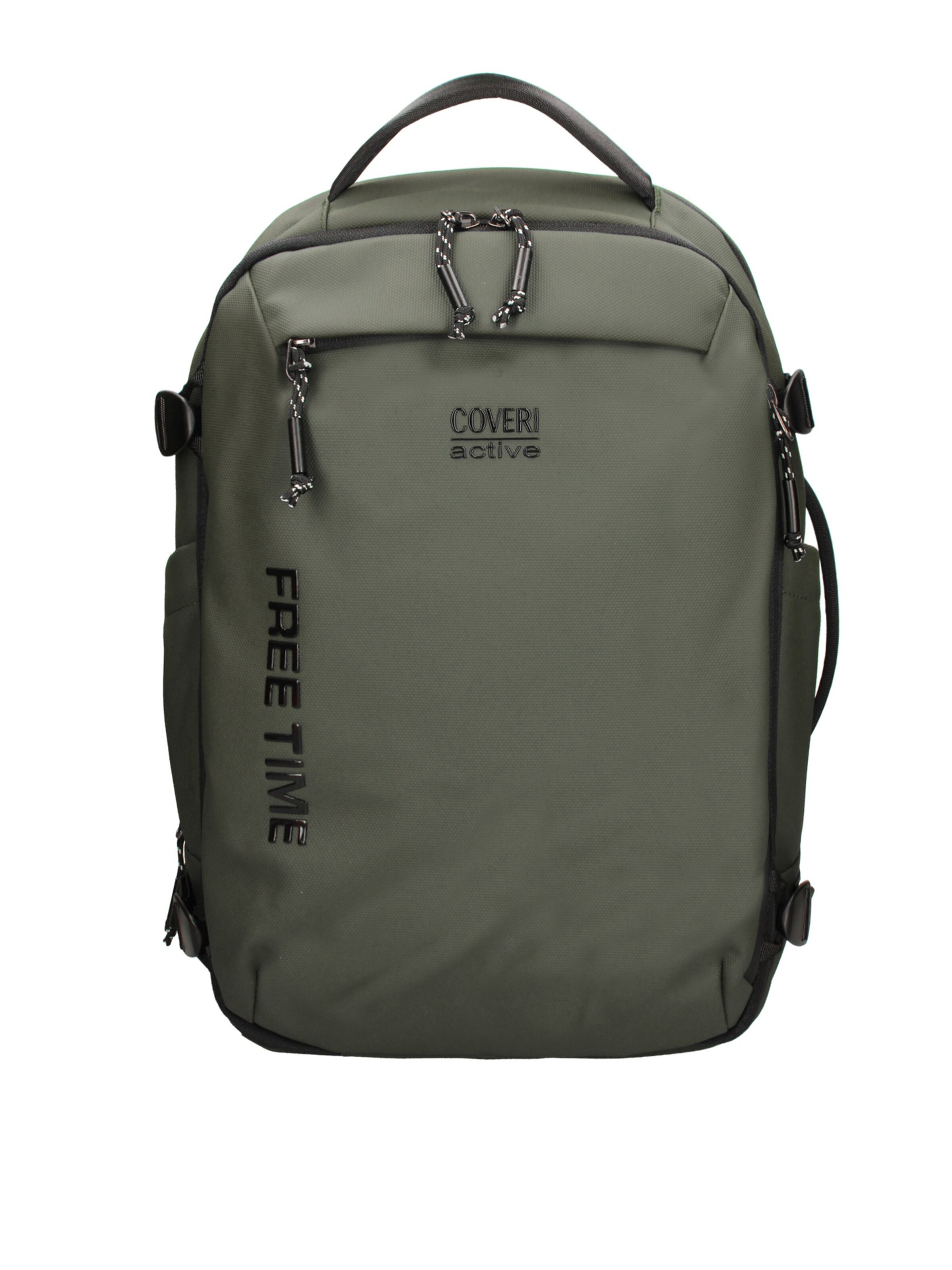 Zaino 'Zaino Coveri Active Poliestere 100% - Unisex Casual con Zip' di Coveri Collection in verde: frontale