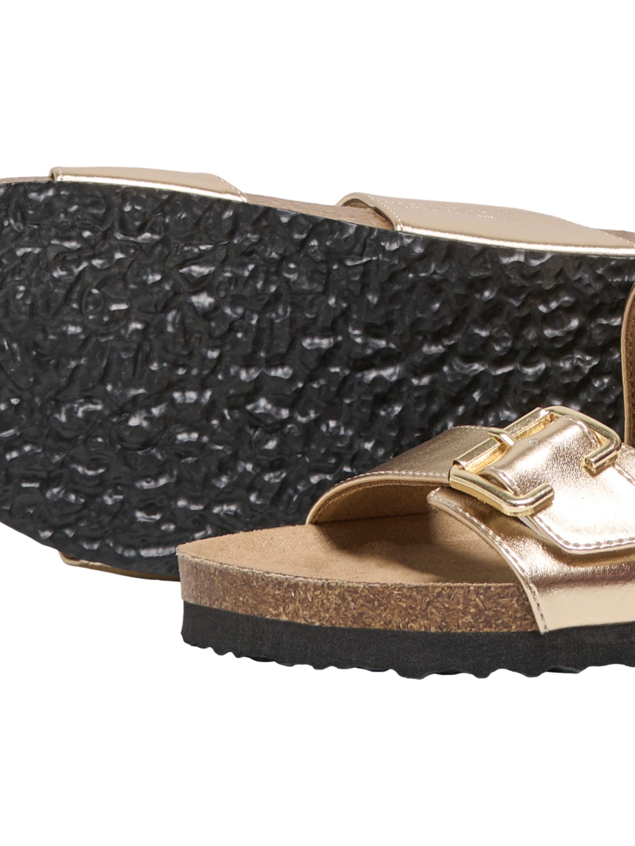 ONLY SHOES Muiltjes 'Maxi' in Goud