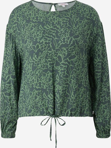 s.Oliver Blouse in Groen: voorkant