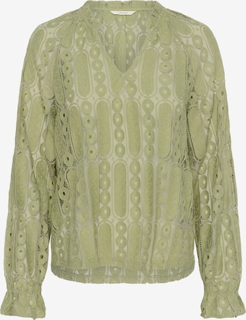 Cream Bluse 'Tully' i grøn: forside