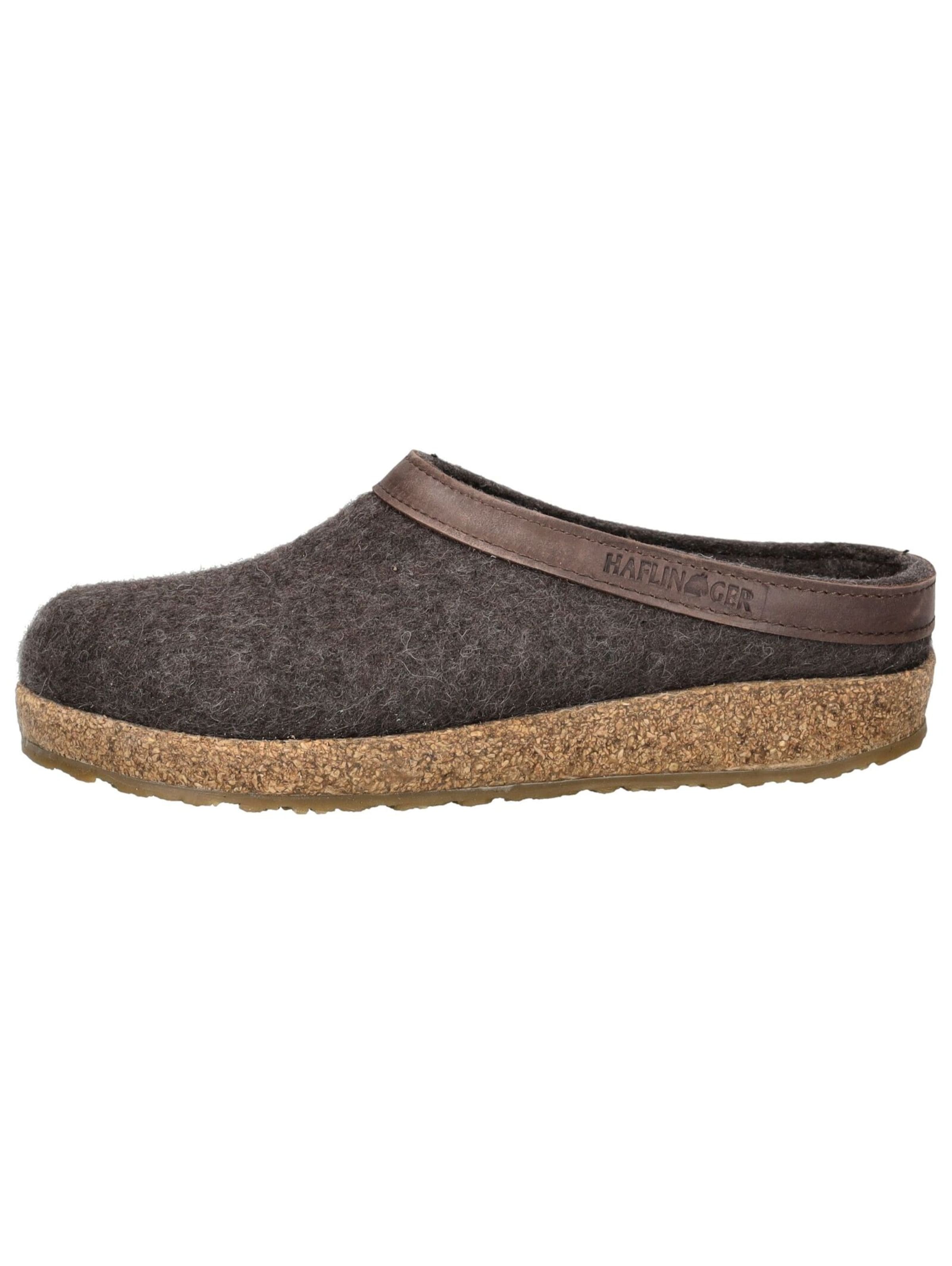 HAFLINGER Slippers 'Torben' in Brown
