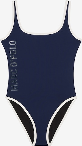 Marc O'Polo Swimsuit ' High Shine ' in Blue: front