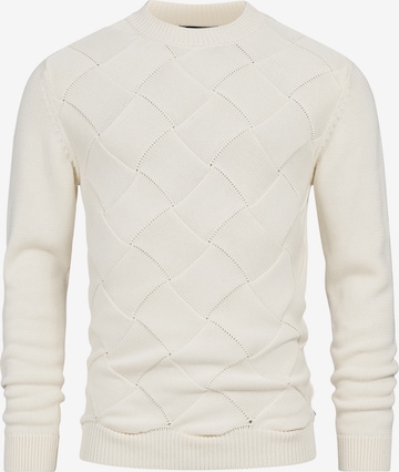JEFF Sweater in White: front