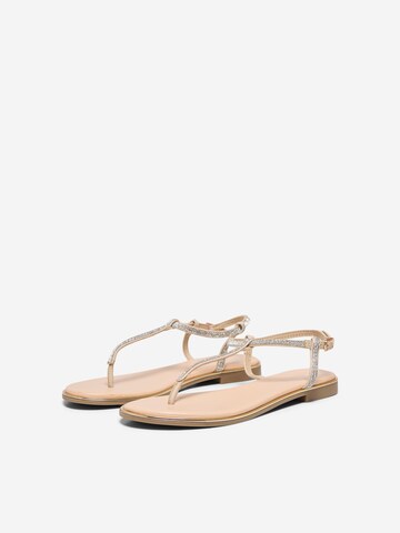 ONLY - Sandalias de dedo 'ONLMARI-1' en beige