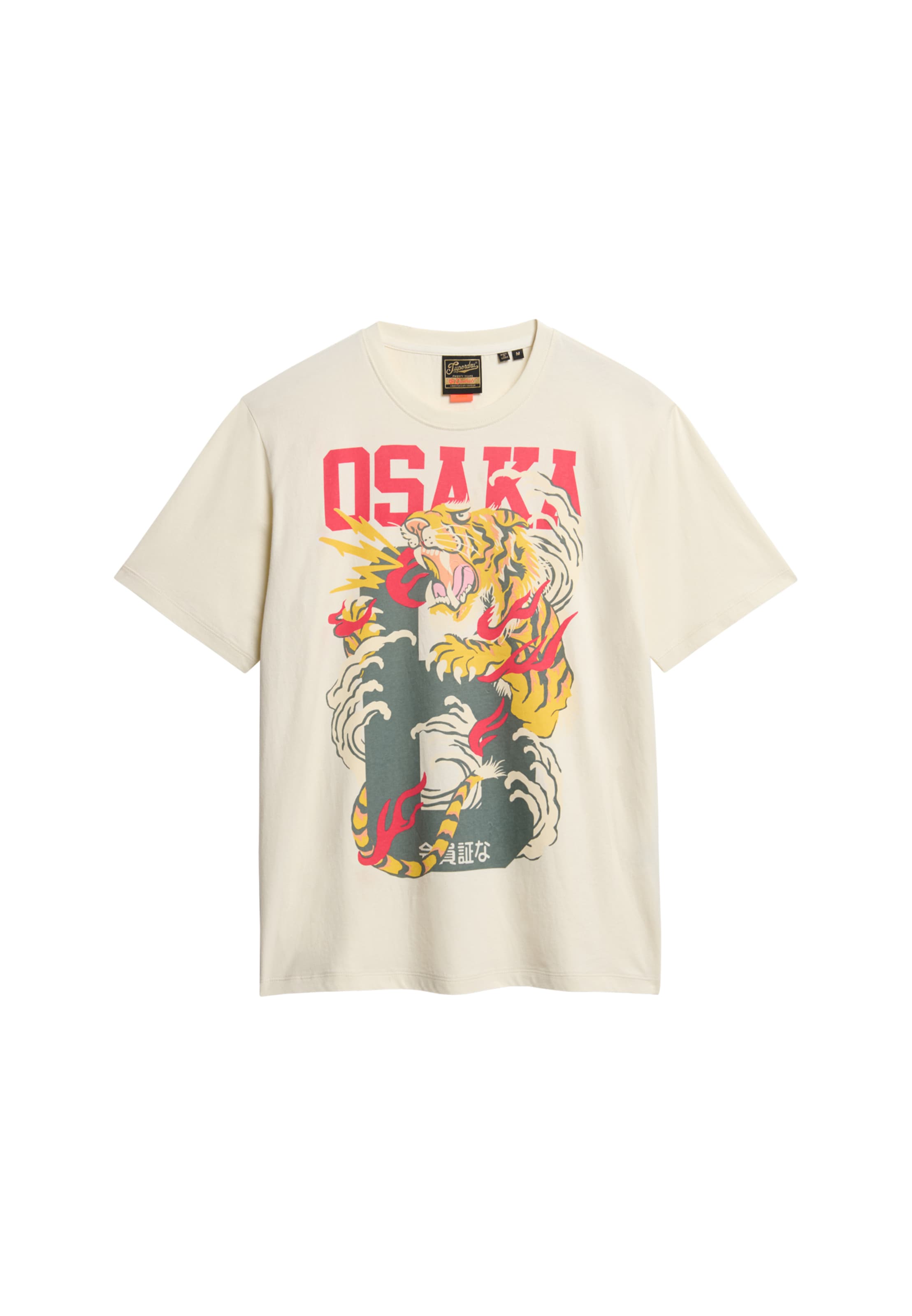 Superdry & Co Shirt 'Osaka' in Beige: voorkant