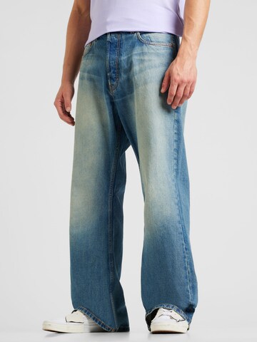 WEEKDAY Wide Leg Jeans 'Time' i blå: forside