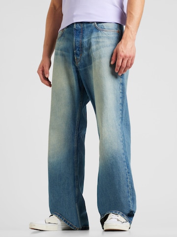 WEEKDAY Wide leg Jeans 'Time' in Blauw: voorkant