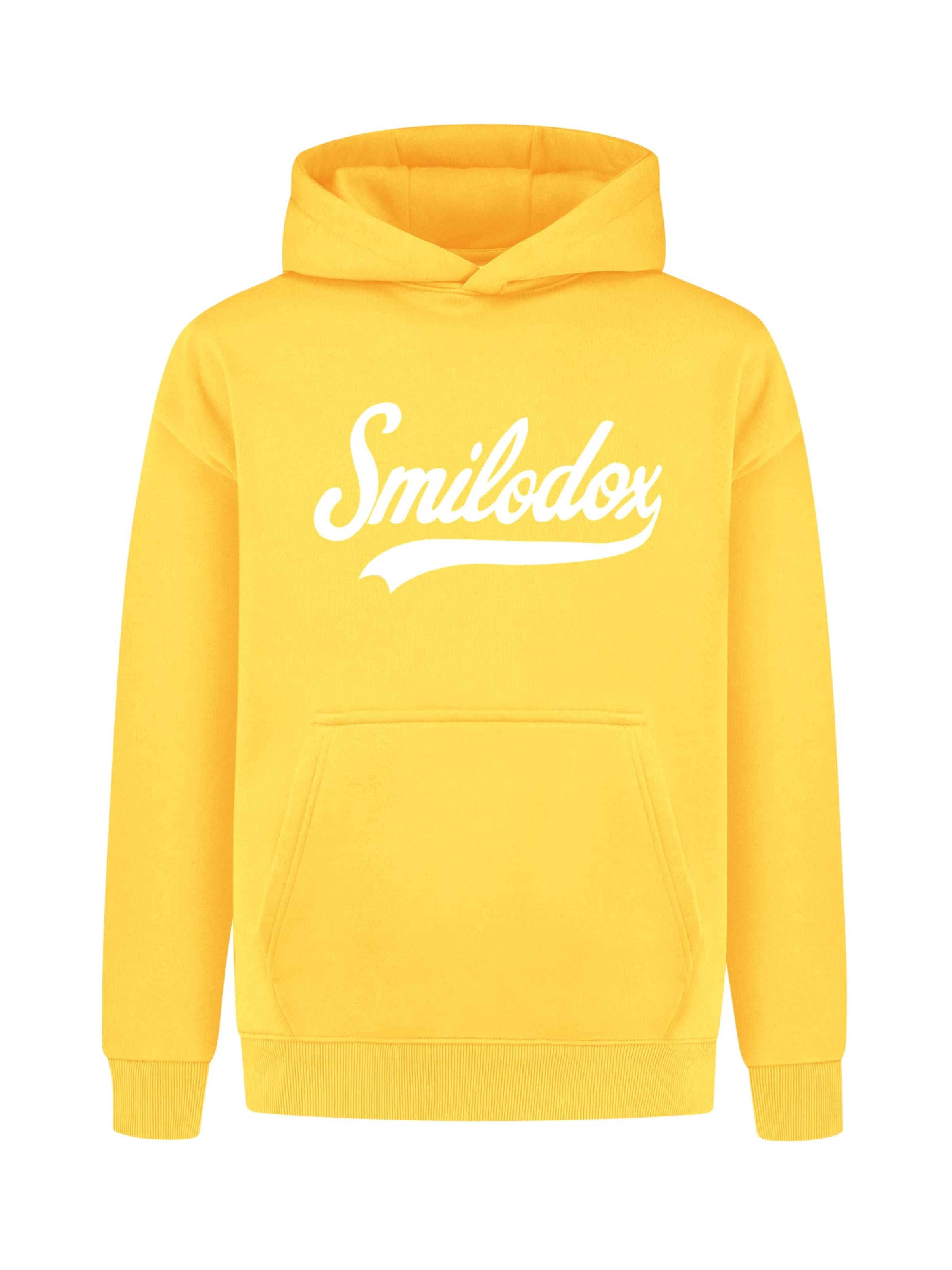 Smilodox Sweatshirt 'Lorik' in Yellow: front