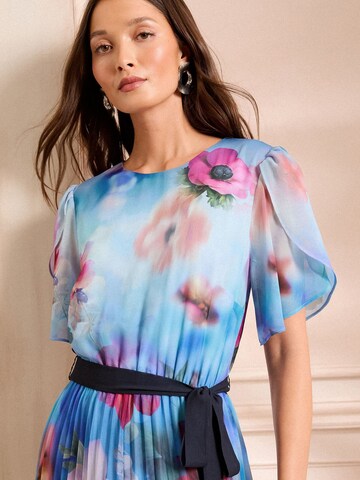 Robe love & roses en bleu