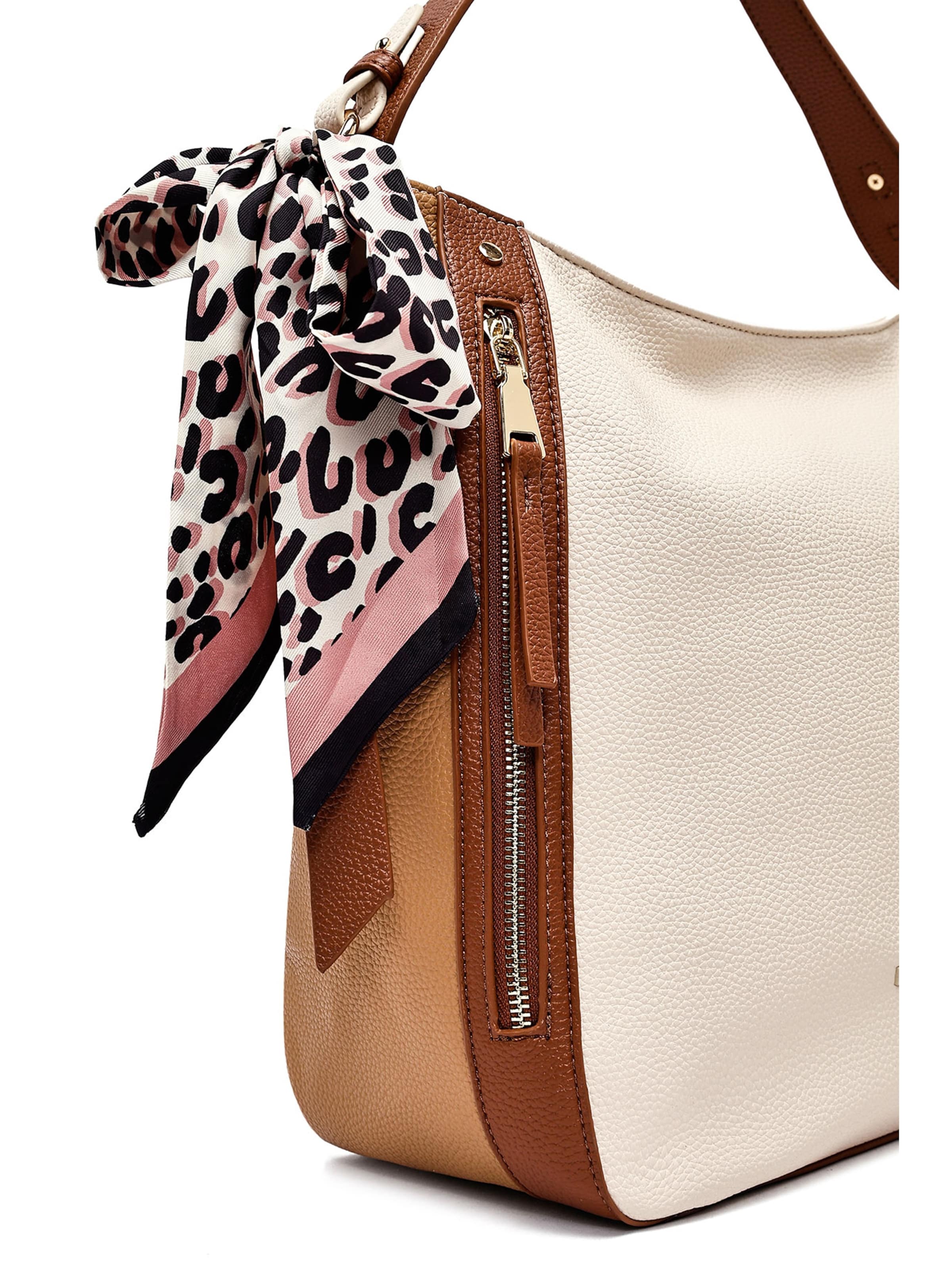 Derimod Schultertasche in Beige