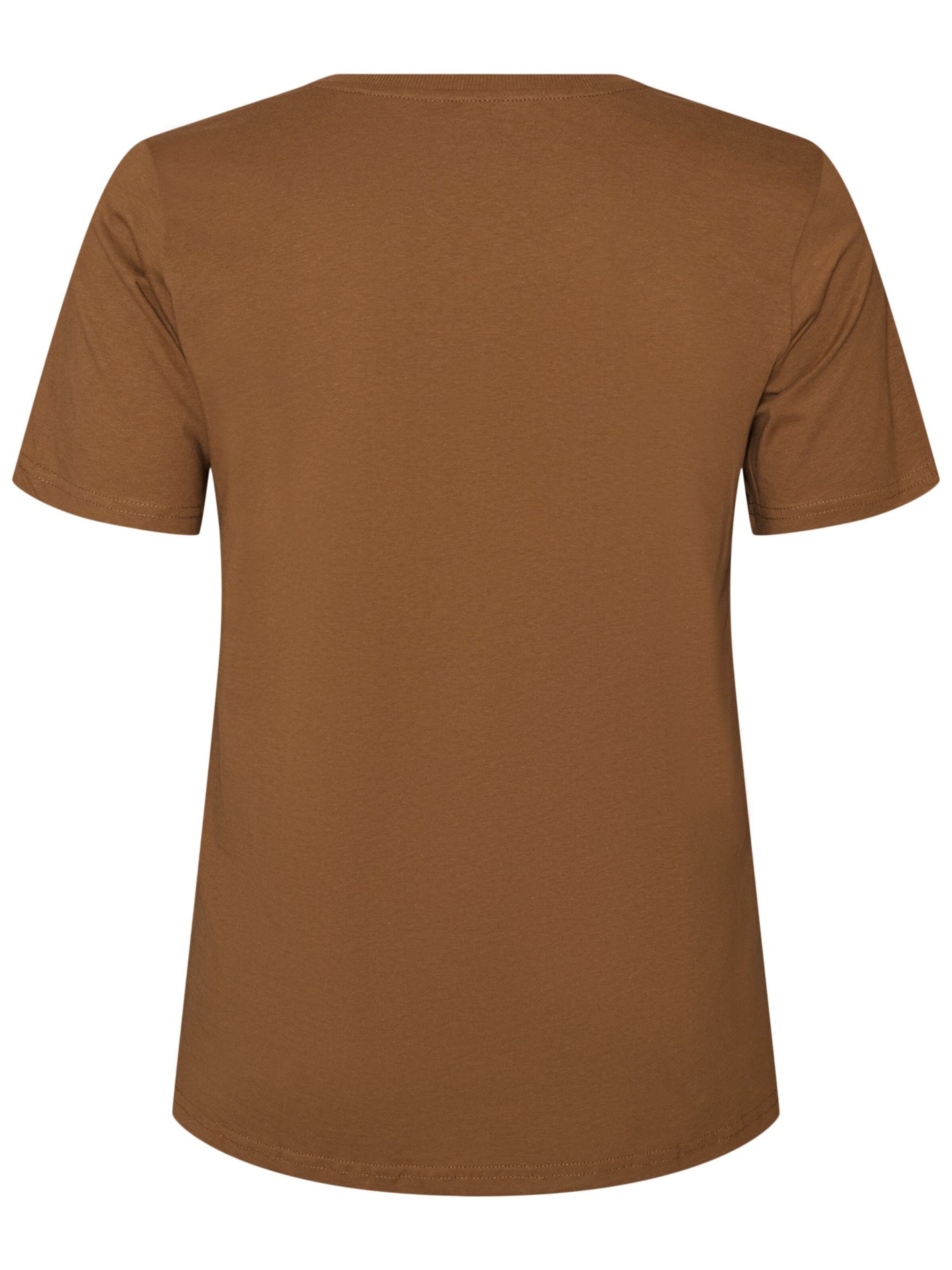 T-shirt 'Mliz' Zizzi en marron