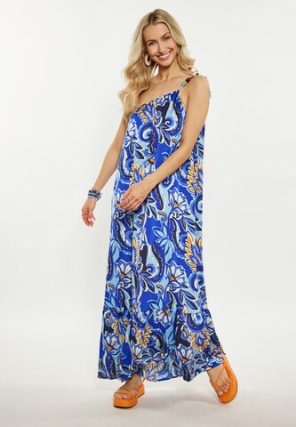 IZIA Summer Dress in Blue: front