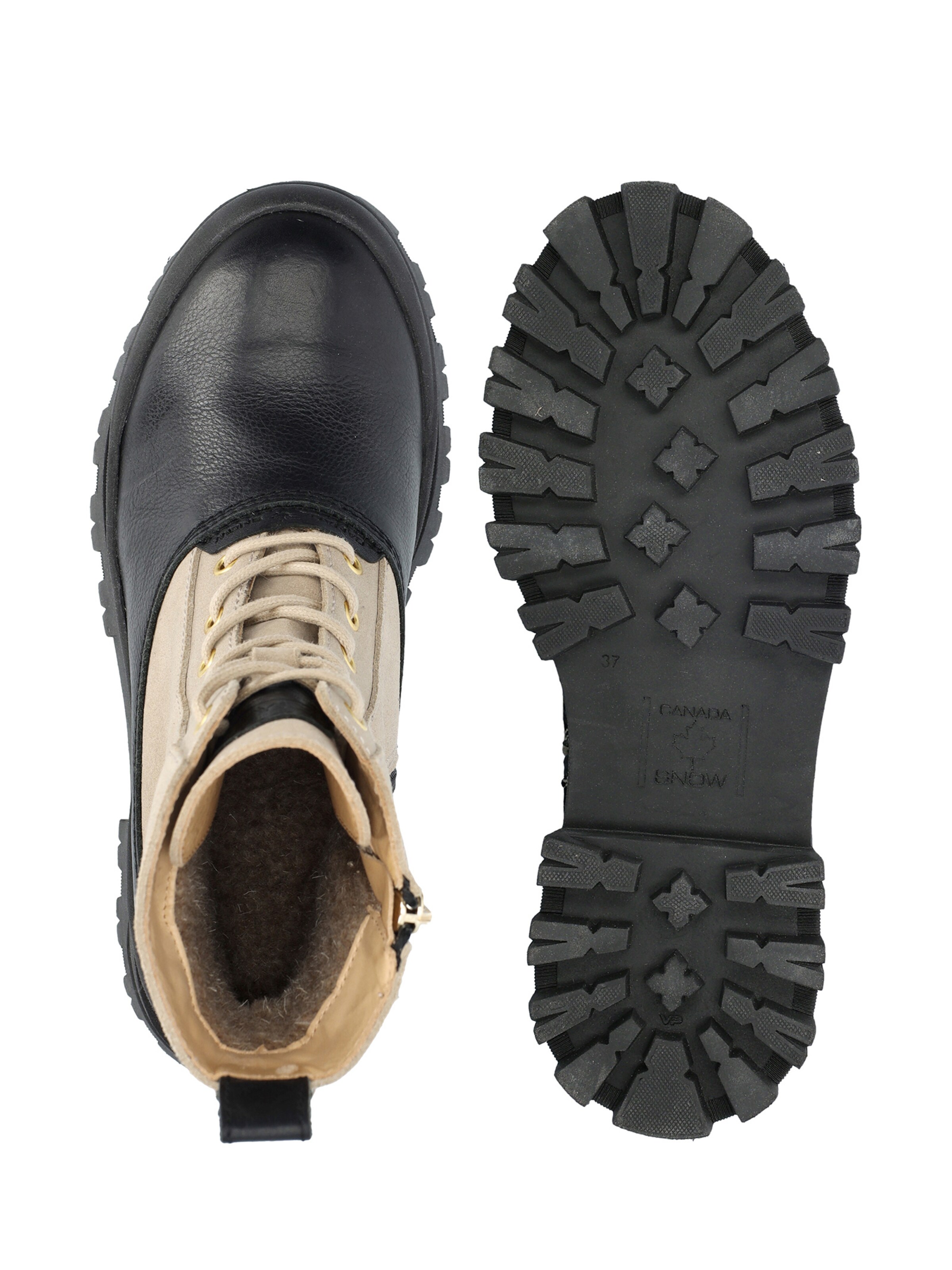 CANADA SNOW Schnürstiefel 'MOUNT NESSA' in Beige