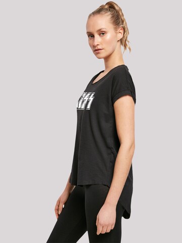 F4NT4STIC Shirt 'Kiss Rock Band Vintage Logo' in Black