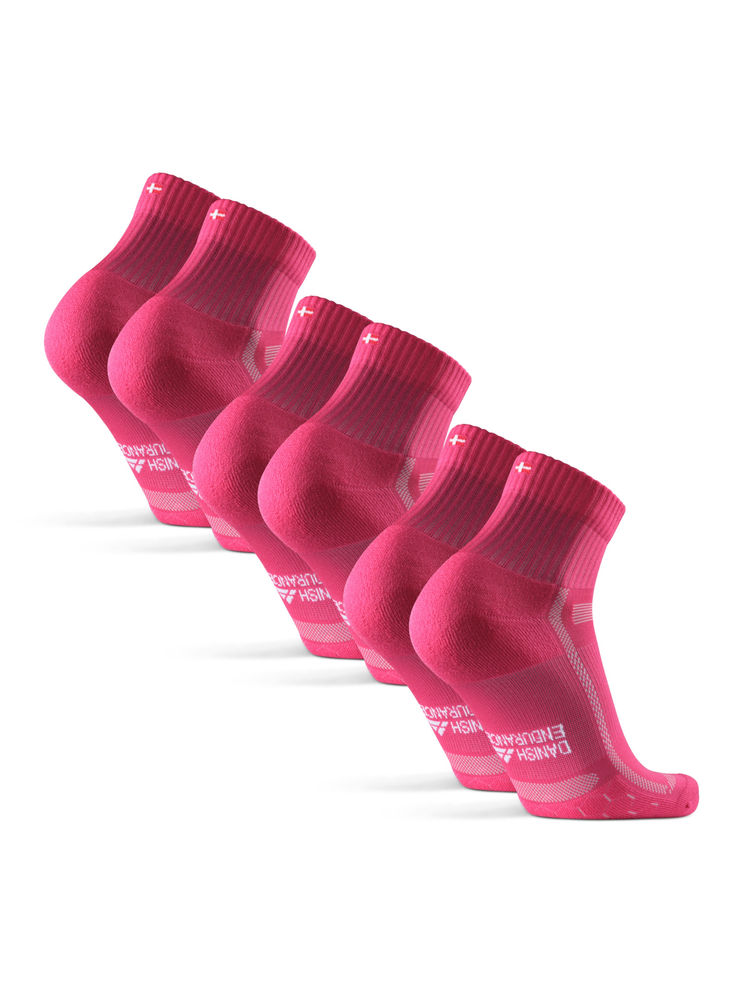 DANISH ENDURANCE Socken 'Long Distance Quarter' in Pink