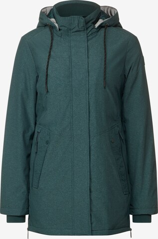 CECIL Between-seasons coat in Green: front