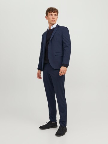 JACK & JONES Slim fit Pleat-Front Pants 'JPRJONES' in Blue