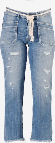 Le Temps Des Cerises Regular Jeans 'PRICILIA' in Blauw: voorkant