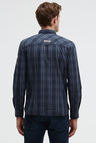 CAMP DAVID Regular fit Button Up Shirt in Blue: front