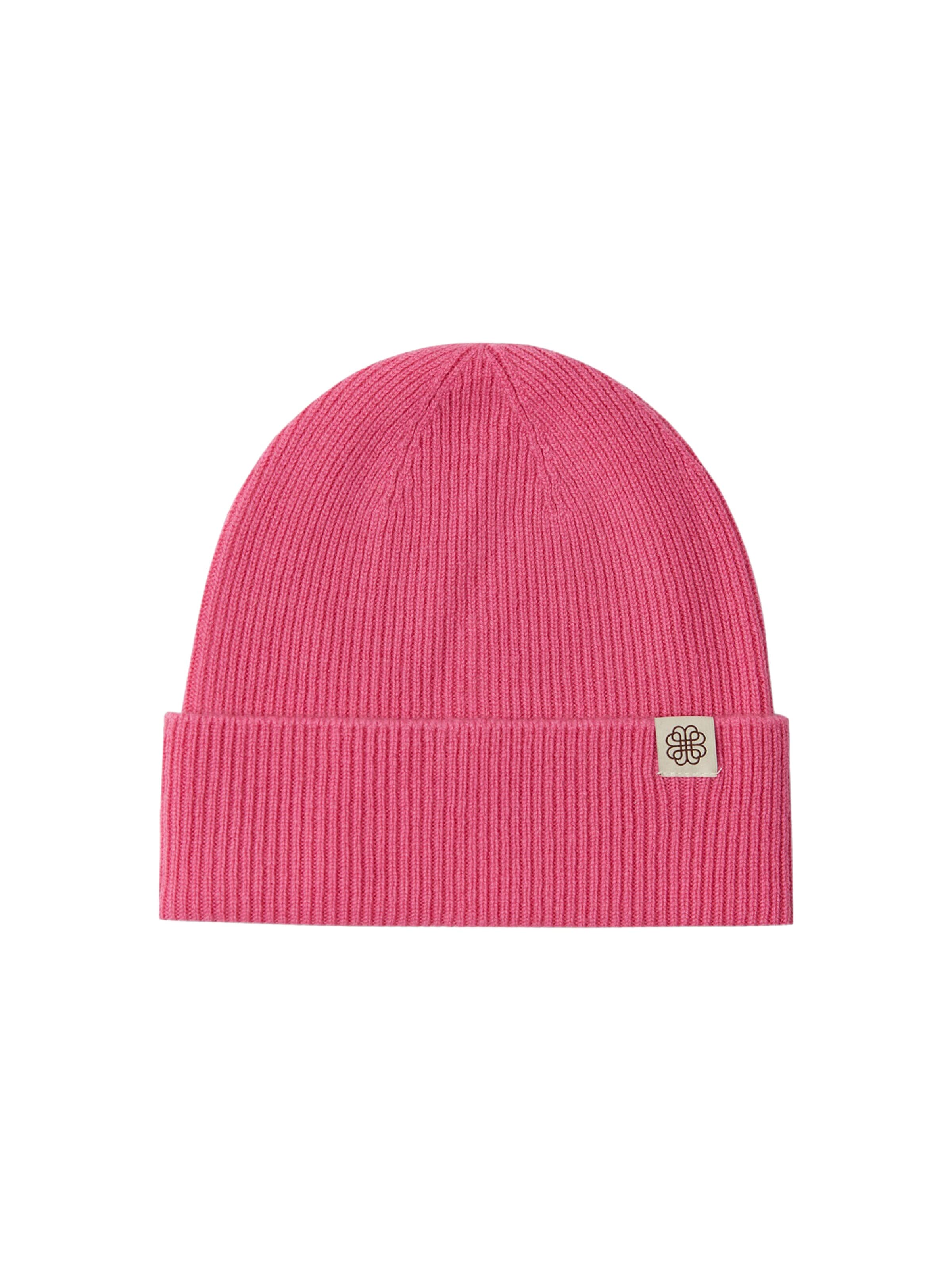 GOBI Cashmere - Gorra 'Unisex Cashmere Rib Knit Beanie' en rosa: frente