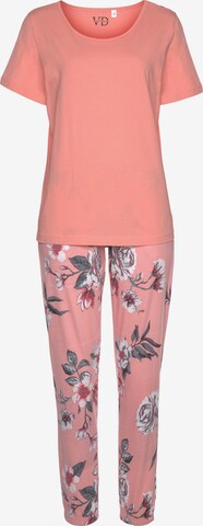 VIVANCE Pyjama 'Hortensia' in Orange: predná strana