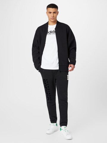 ADIDAS SPORTSWEAR Tapered Sportbroek 'Lounge' in Grijs