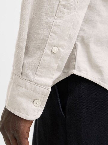 JACK & JONES Slim Fit Hemd in Beige