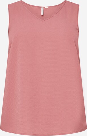 ONLY Carmakoma Top 'LUXMIE' in Pink: predná strana