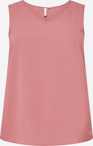 ONLY Carmakoma Top 'LUXMIE' in Roze: voorkant