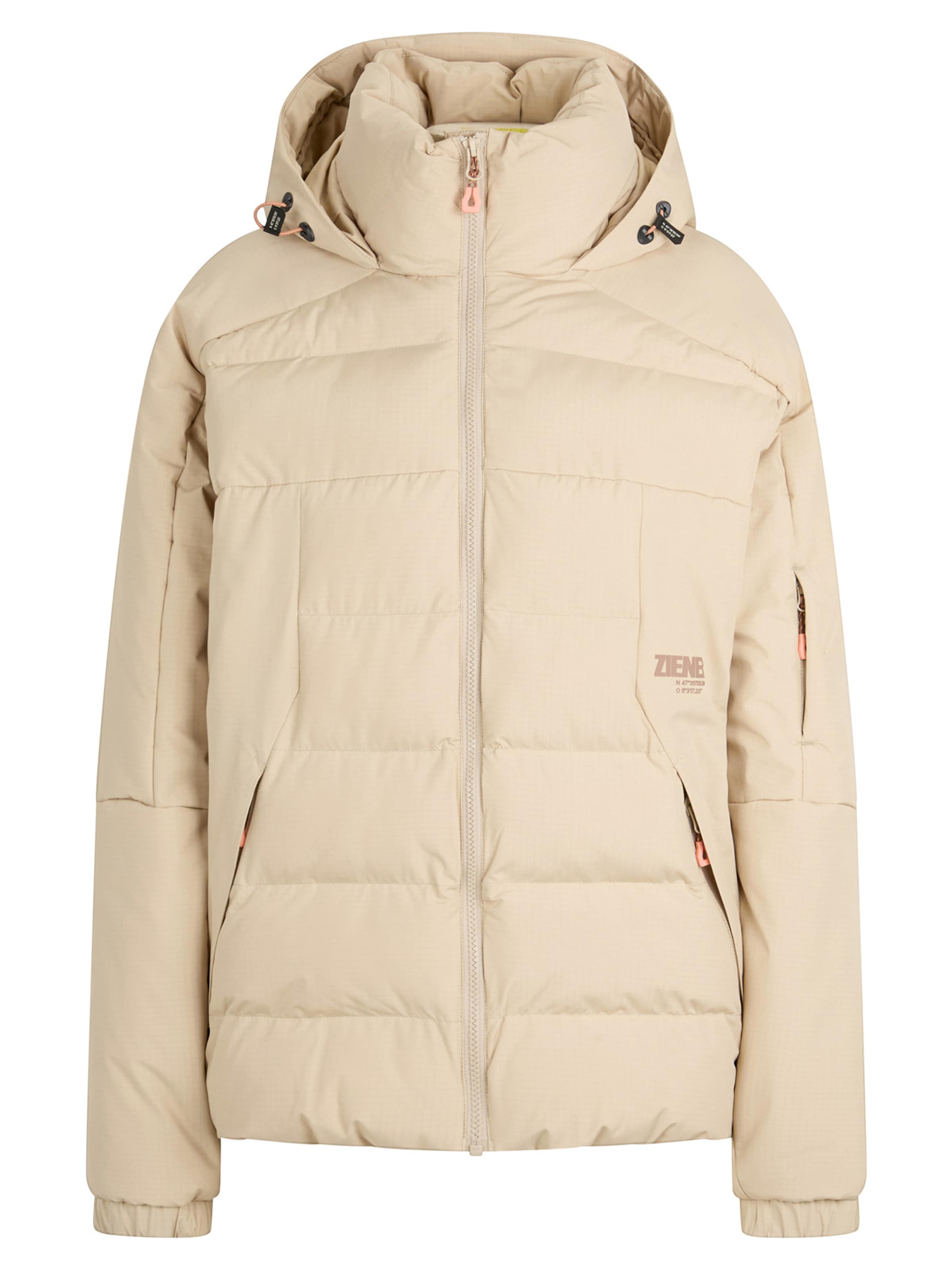 ZIENER Outdoor Jacket 'ROSVALDI-Z' in Beige: front