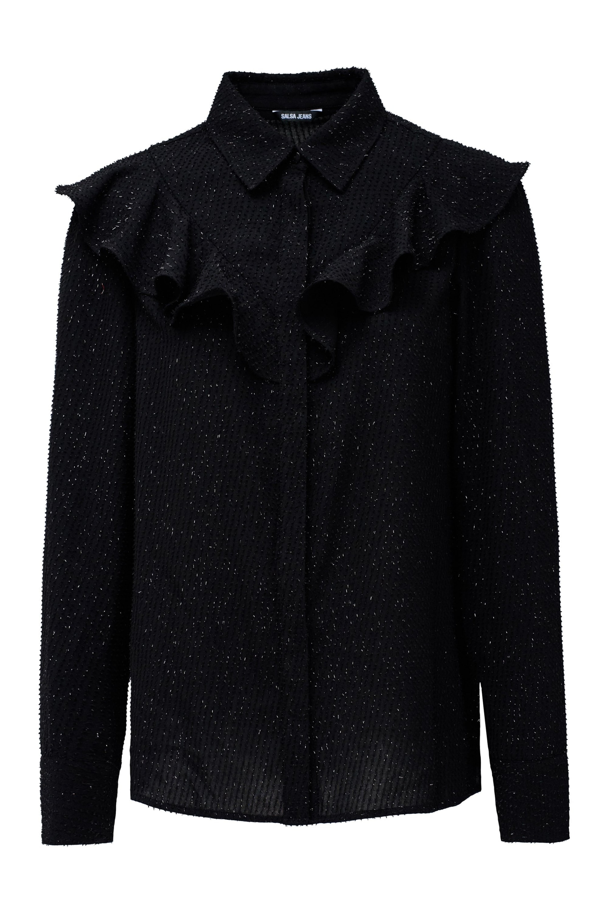 Salsa Jeans Bluse in Schwarz: Vorderseite