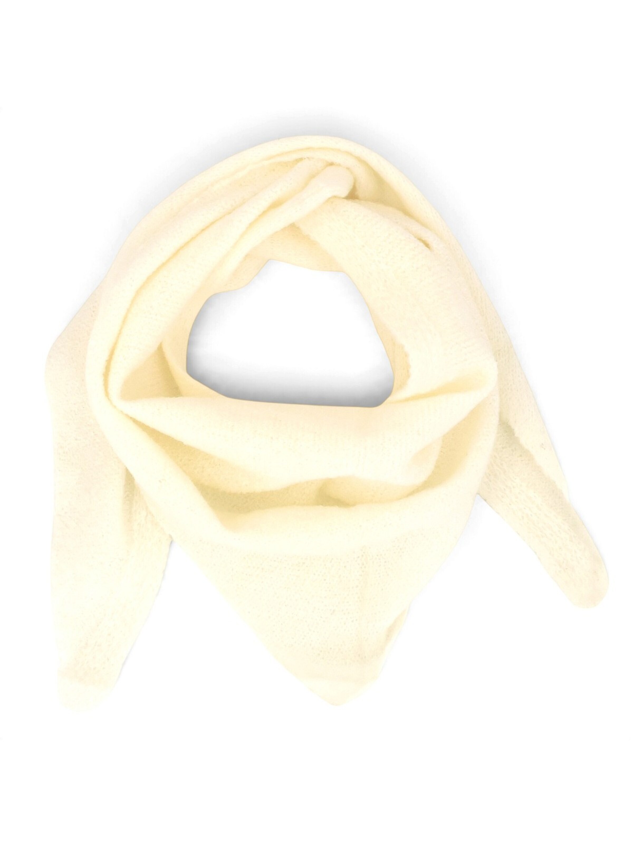 styleBREAKER Wrap 'Kleines Strick Dreieckstuch im Sophie Scarf Stil' in Beige: front