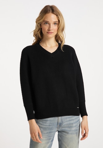 Pull-over DreiMaster Vintage en noir : devant