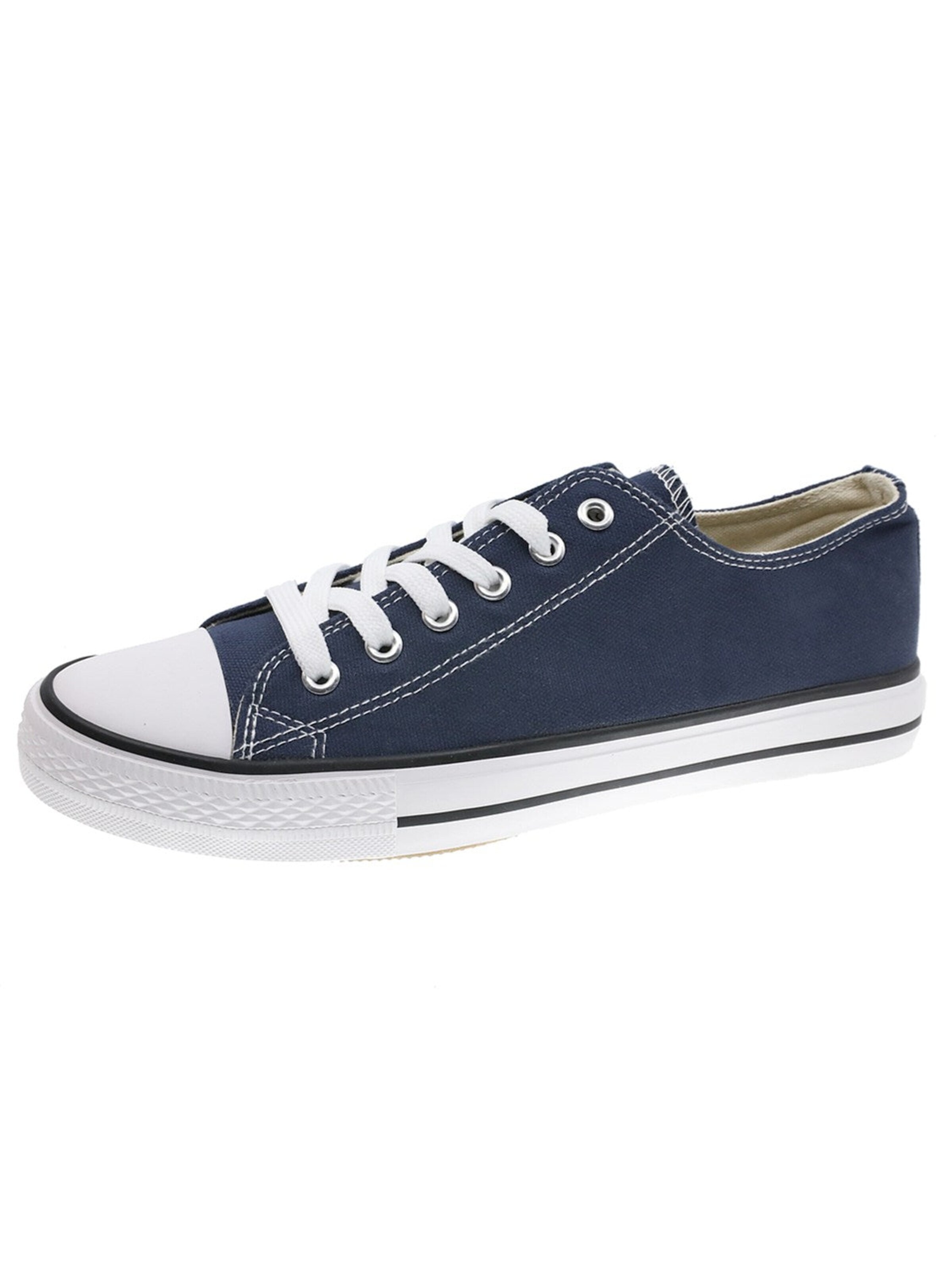 Beppi Schnürschuh 'Canvas Shoe'‌‌‌‌‌‌‌‌‌‌ in Blau: Vorderseite
