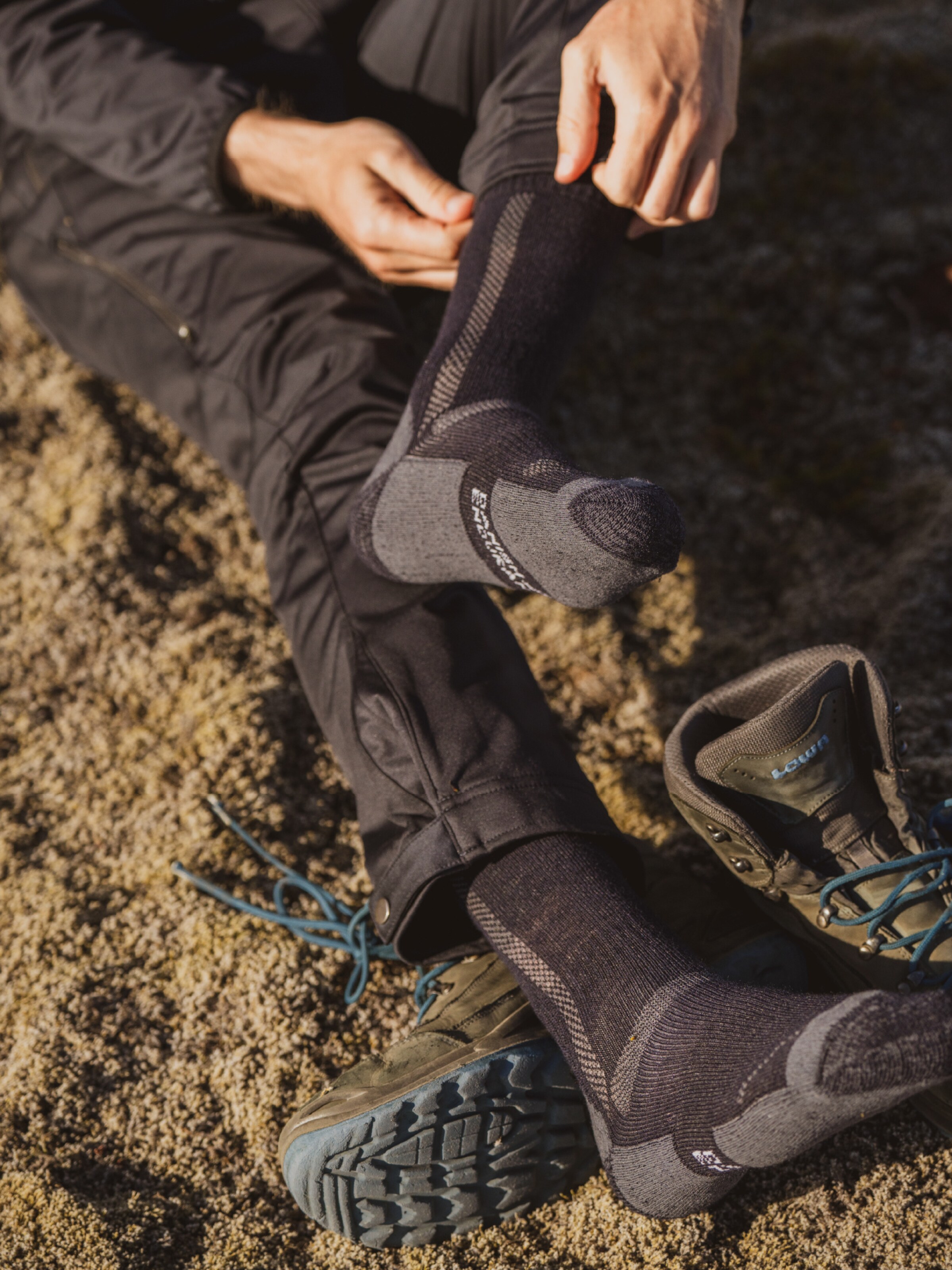 DANISH ENDURANCE Sports socks 'Hiking Classic ' in Grey