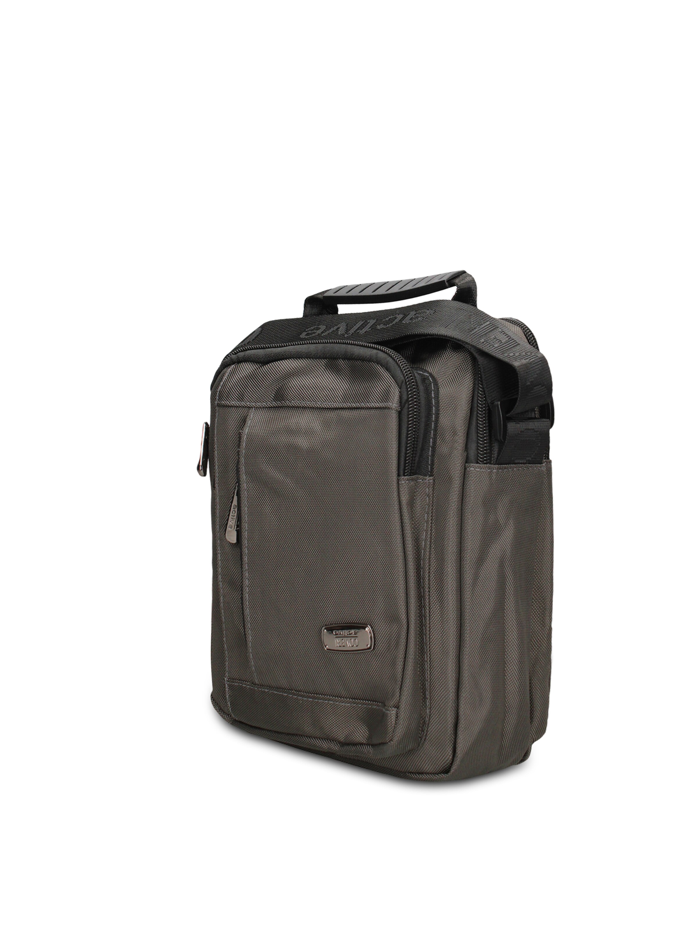 Borsa a tracolla 'Borsa a Tracolla Uomo Vegan Leather con Zip' di Coveri Collection in grigio