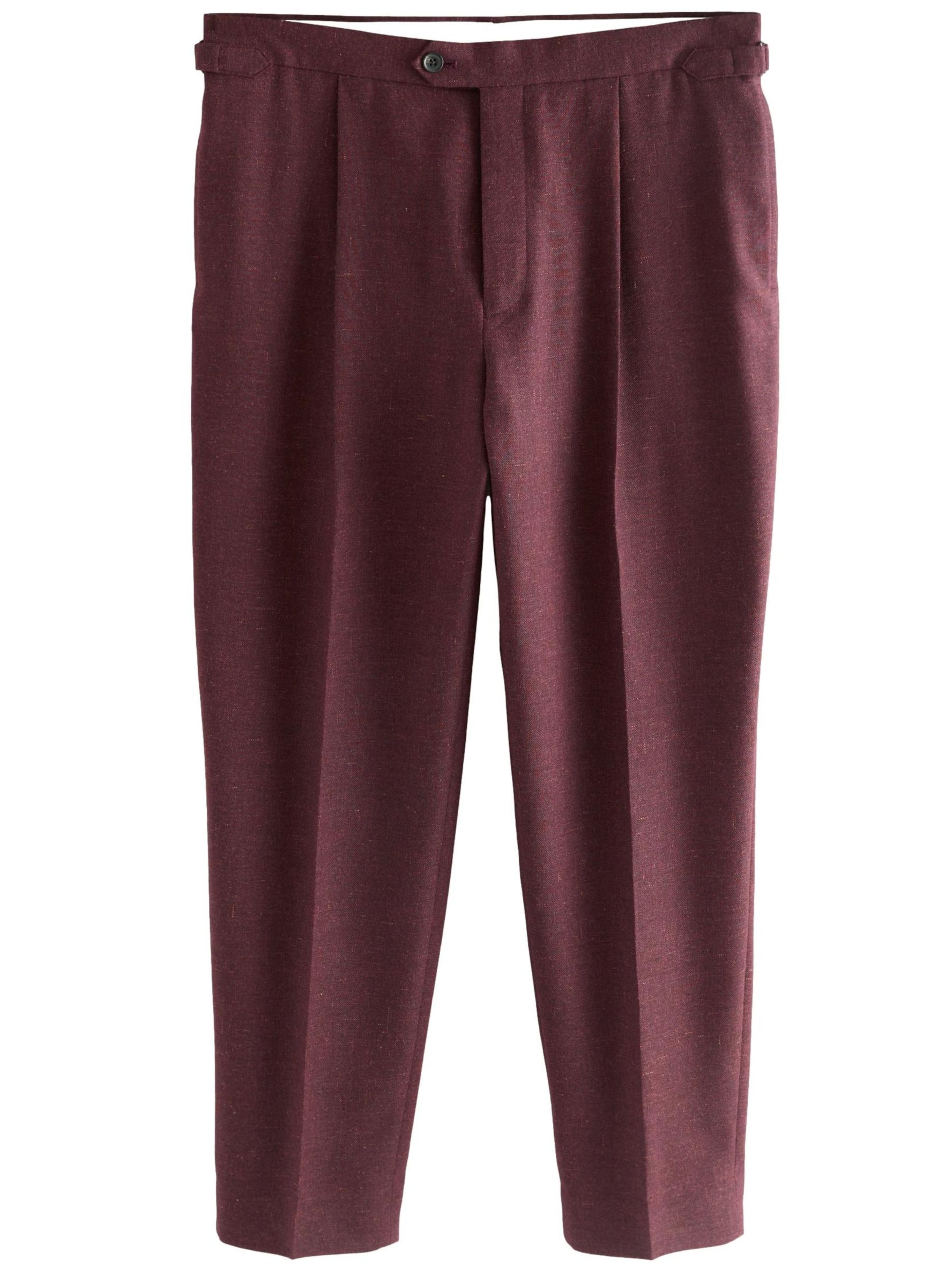 regular Pantaloni con pieghe di Next in rosso: frontale