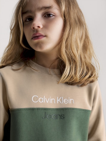 Sweat Calvin Klein Jeans en beige
